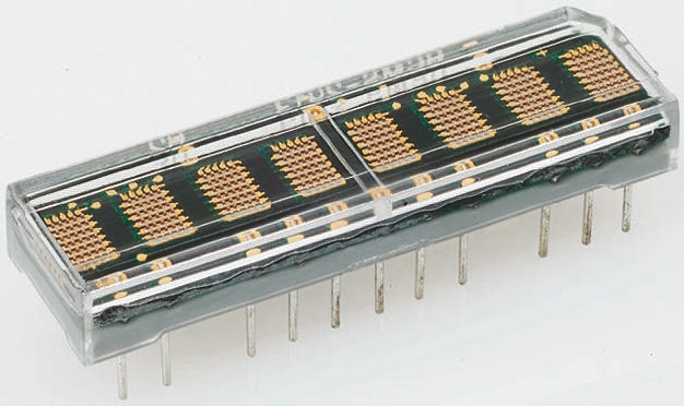 HCMS-2973 Broadcom 8 Dot Matrix LED Display Green 0.11mcd 4.6 mm