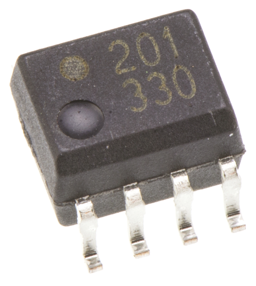 Broadcom HCPL-0201-000E DC Input Optocoupler, Surface Mount, 8-Pin SOIC