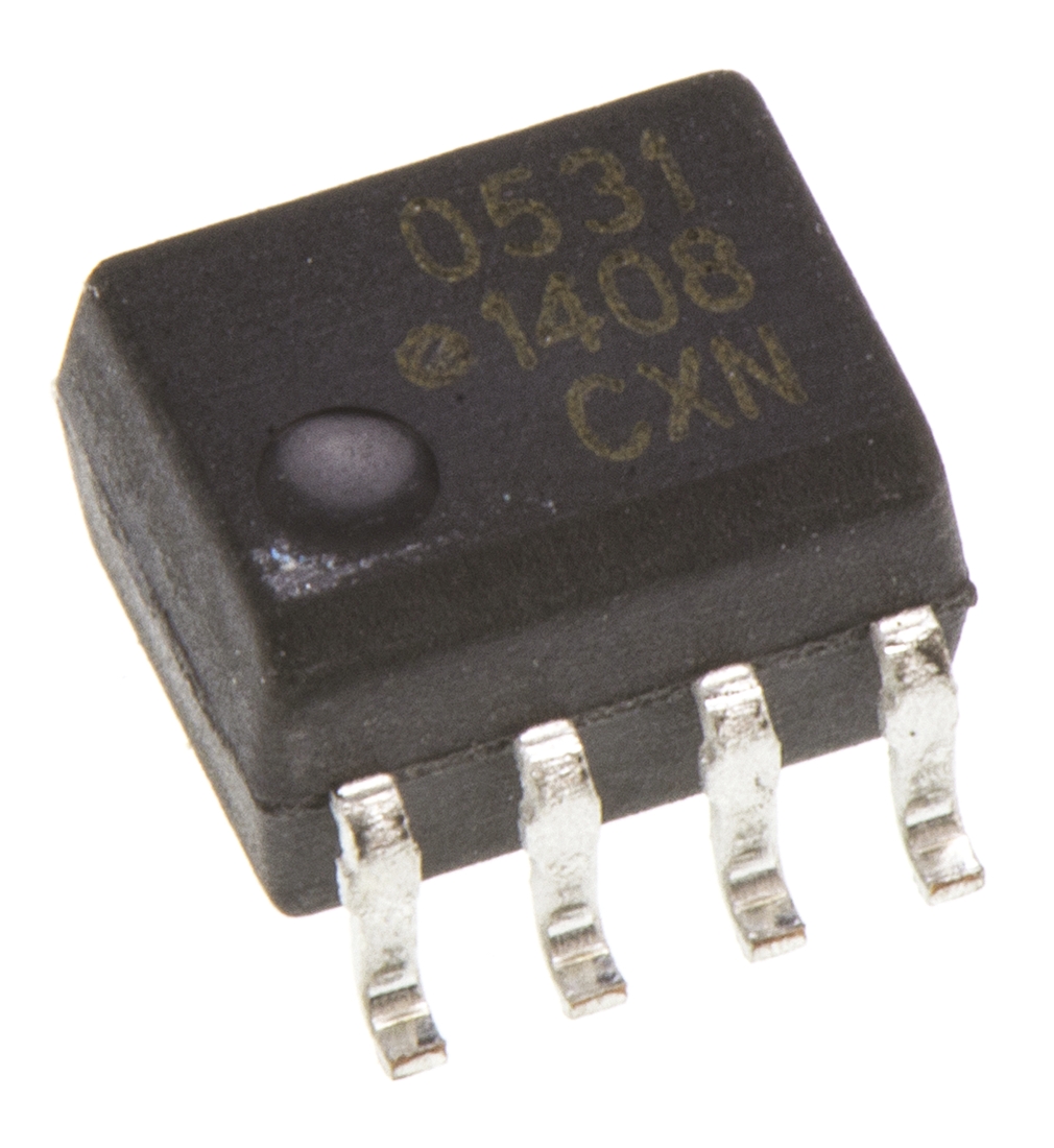 Broadcom HCPL-0531-000E DC Input 2-Channel Optocoupler, Surface Mount, 8-Pin SOIC
