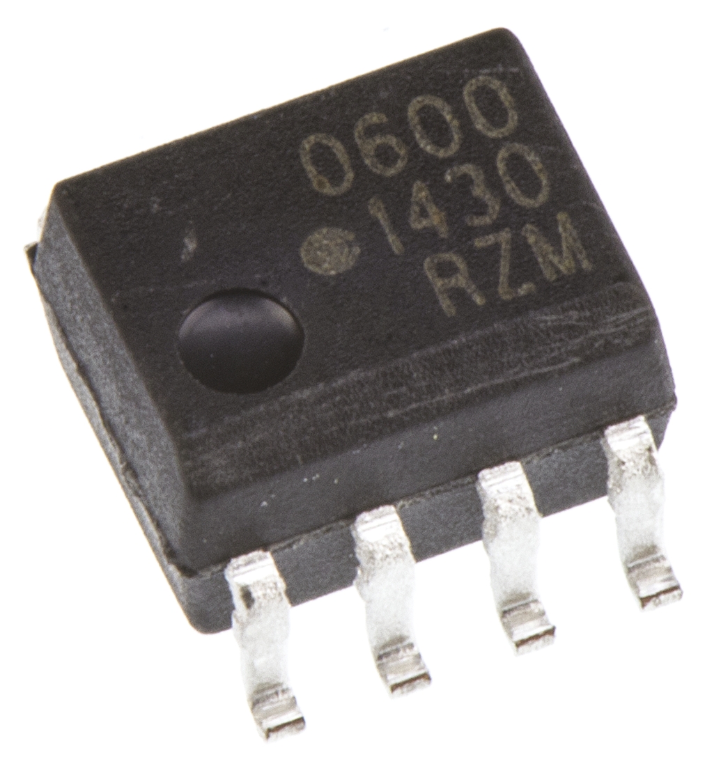 Broadcom HCPL-0600-000E DC Input Optocoupler, Through Hole, 8-Pin SOIC