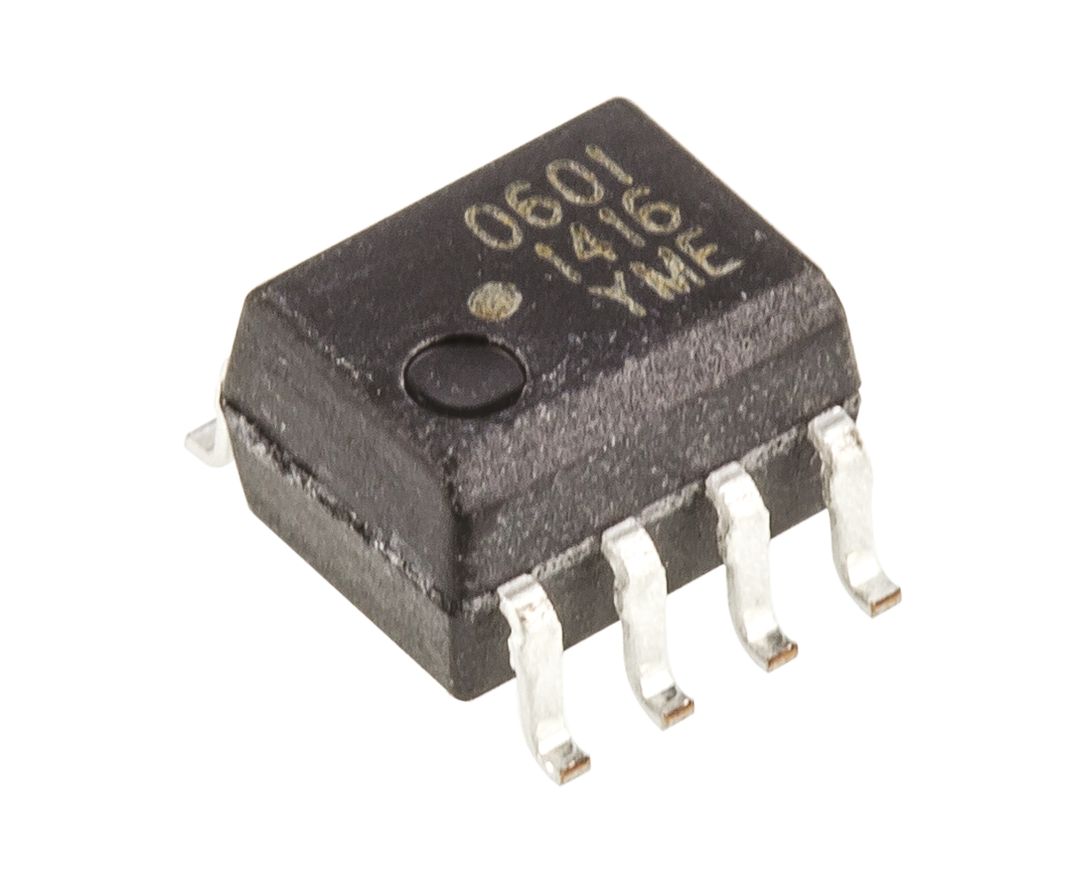 Broadcom HCPL-0601-000E DC Input Optocoupler, Surface Mount, 8-Pin SOIC