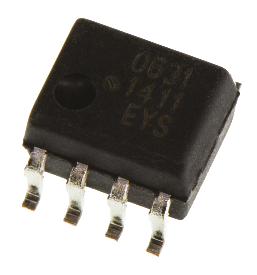 Broadcom HCPL-0631-000E DC Input 2-Channel Optocoupler, Surface Mount, 8-Pin SOIC