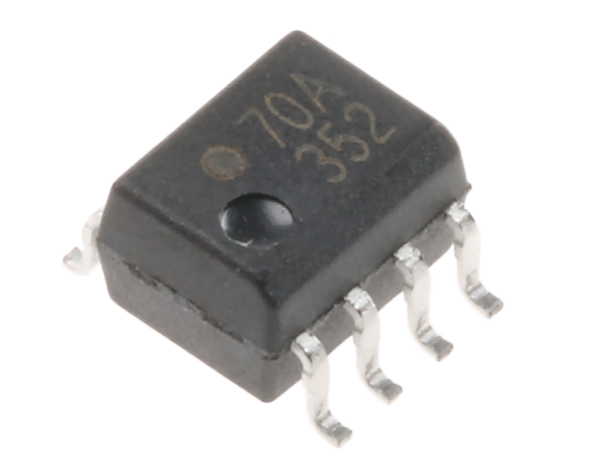 Broadcom HCPL-070A-000E DC Input Optocoupler, Surface Mount, 8-Pin SOIC