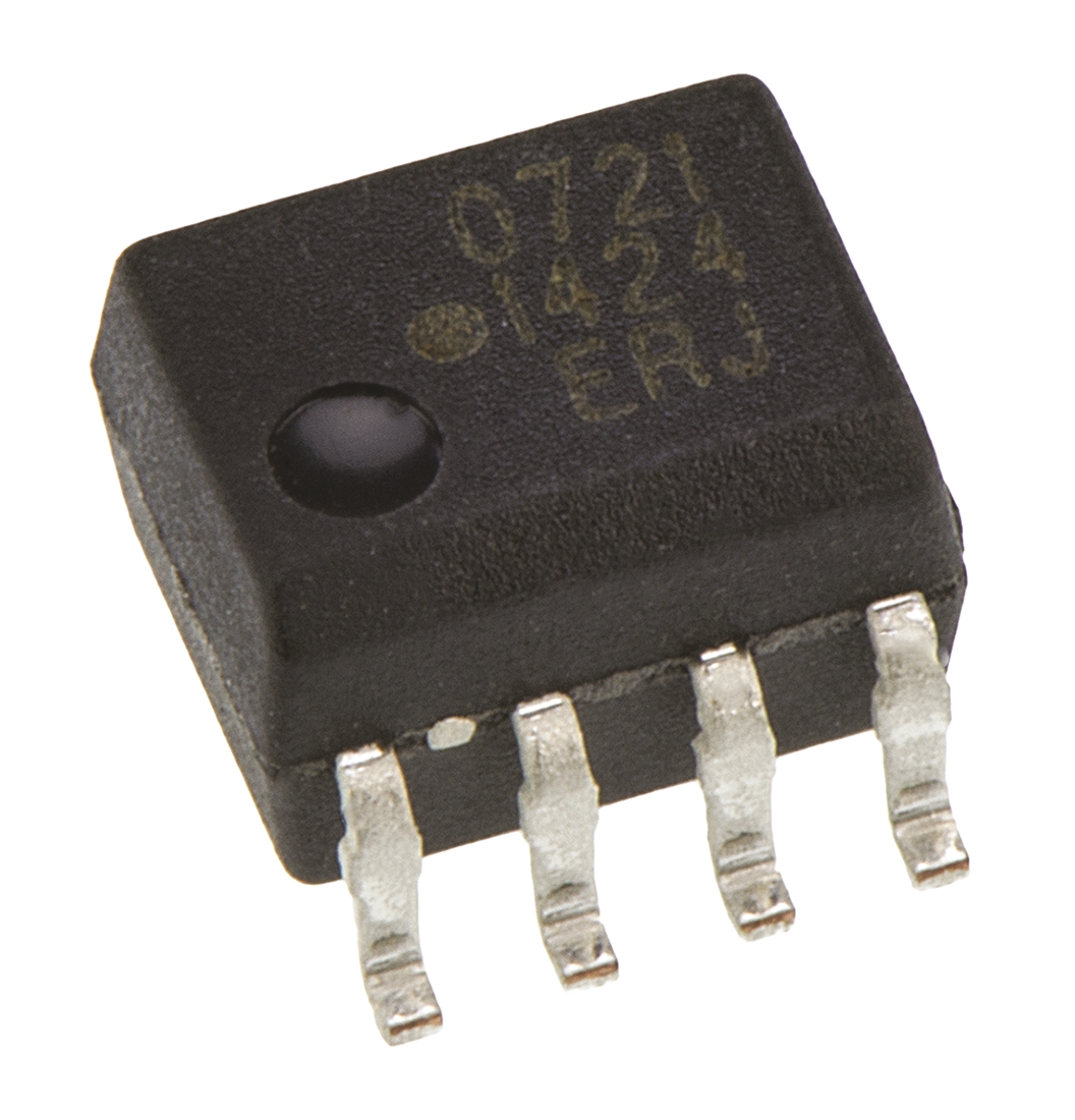 Broadcom HCPL-0721-000E DC Input Optocoupler, Surface Mount, 8-Pin SOIC