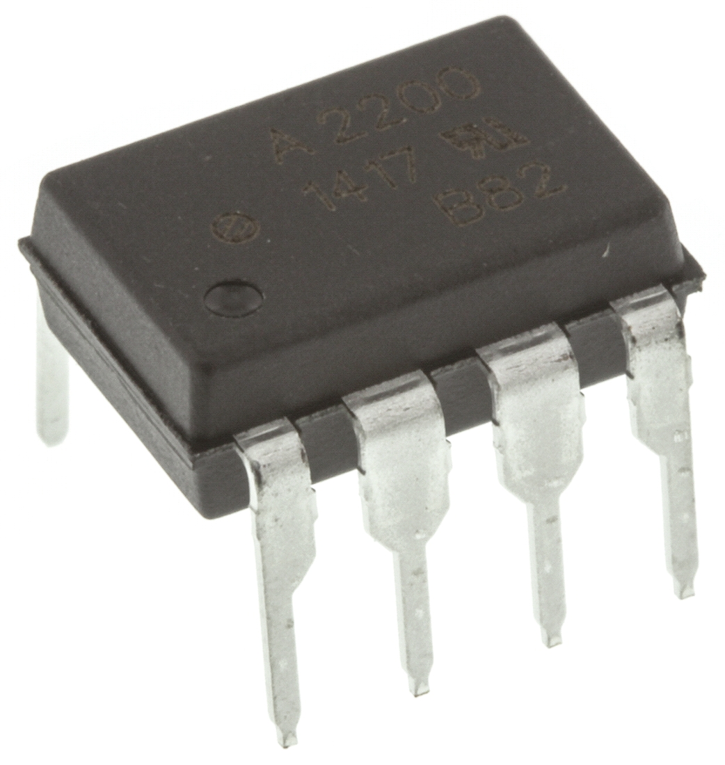 Broadcom HCPL-2200-000E DC Input Optocoupler, Through Hole, 8-Pin DIP