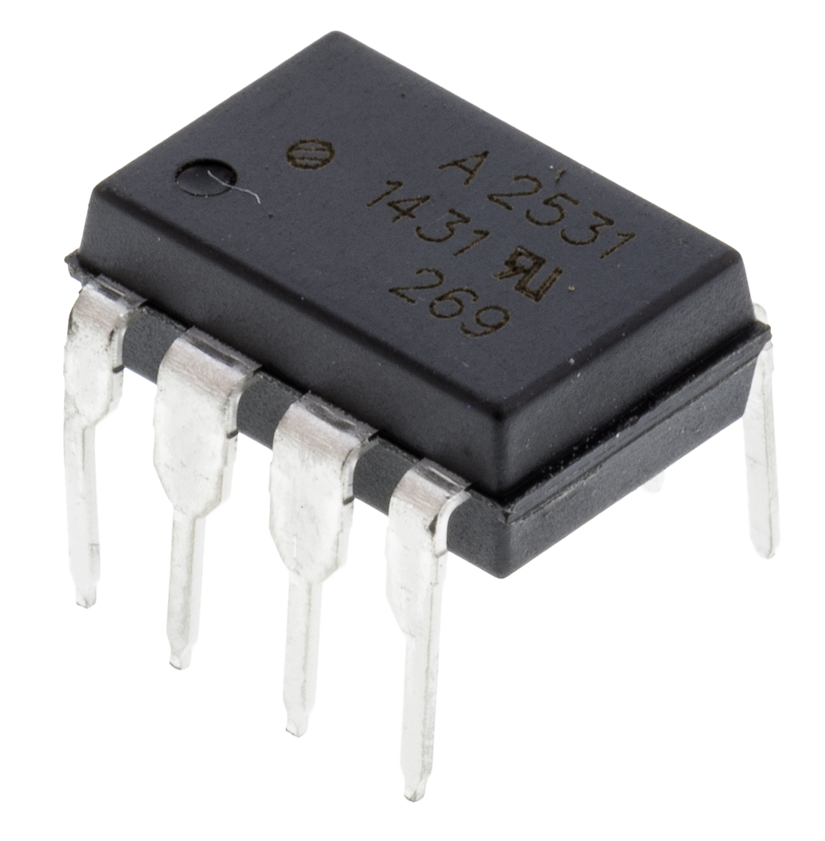 Broadcom DC Input 2-Channel Optocoupler, Through Hole, 8-Pin PDIP