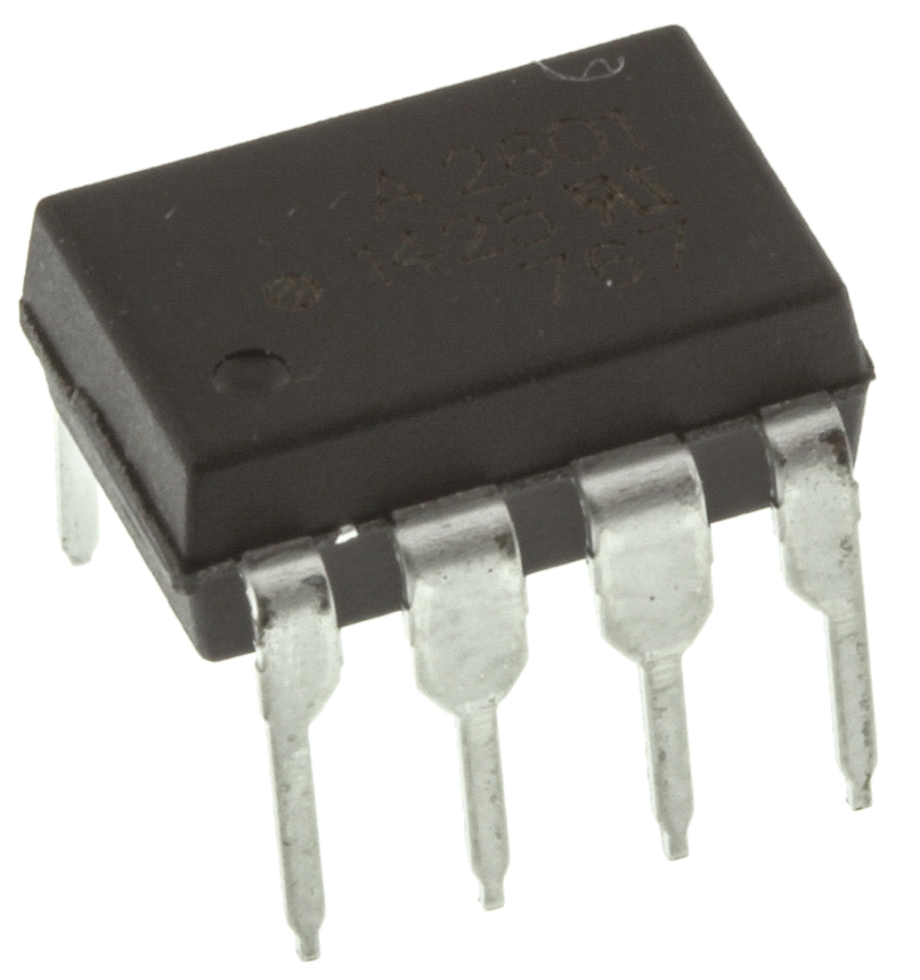 Broadcom HCPL-2601-000E DC Input Optocoupler, Through Hole, 8-Pin DIP