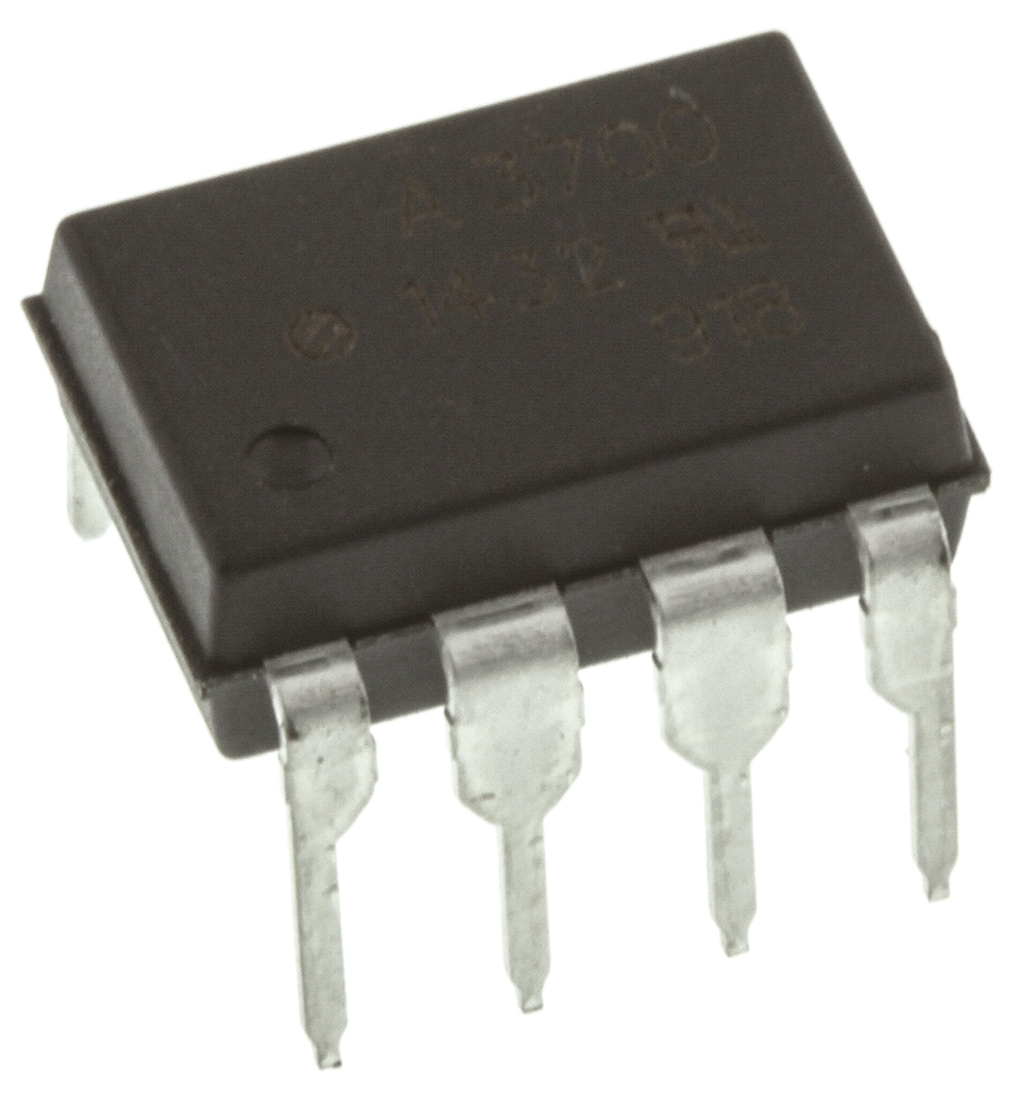 Broadcom HCPL-3700-000E AC/DC Input Optocoupler, Through Hole, 8-Pin PDIP
