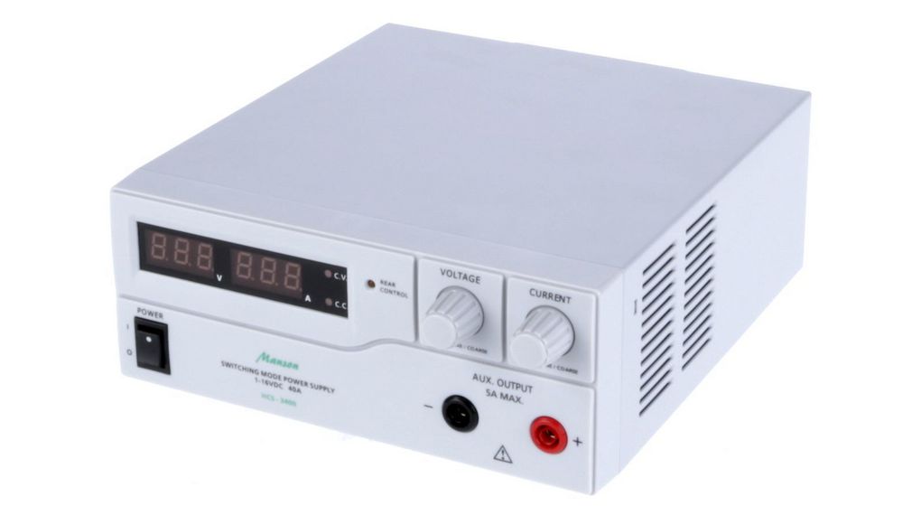 Manson Digital Bench Power Supply, 1-Output 1 V to  16V dc, 640 W, 40 A Max