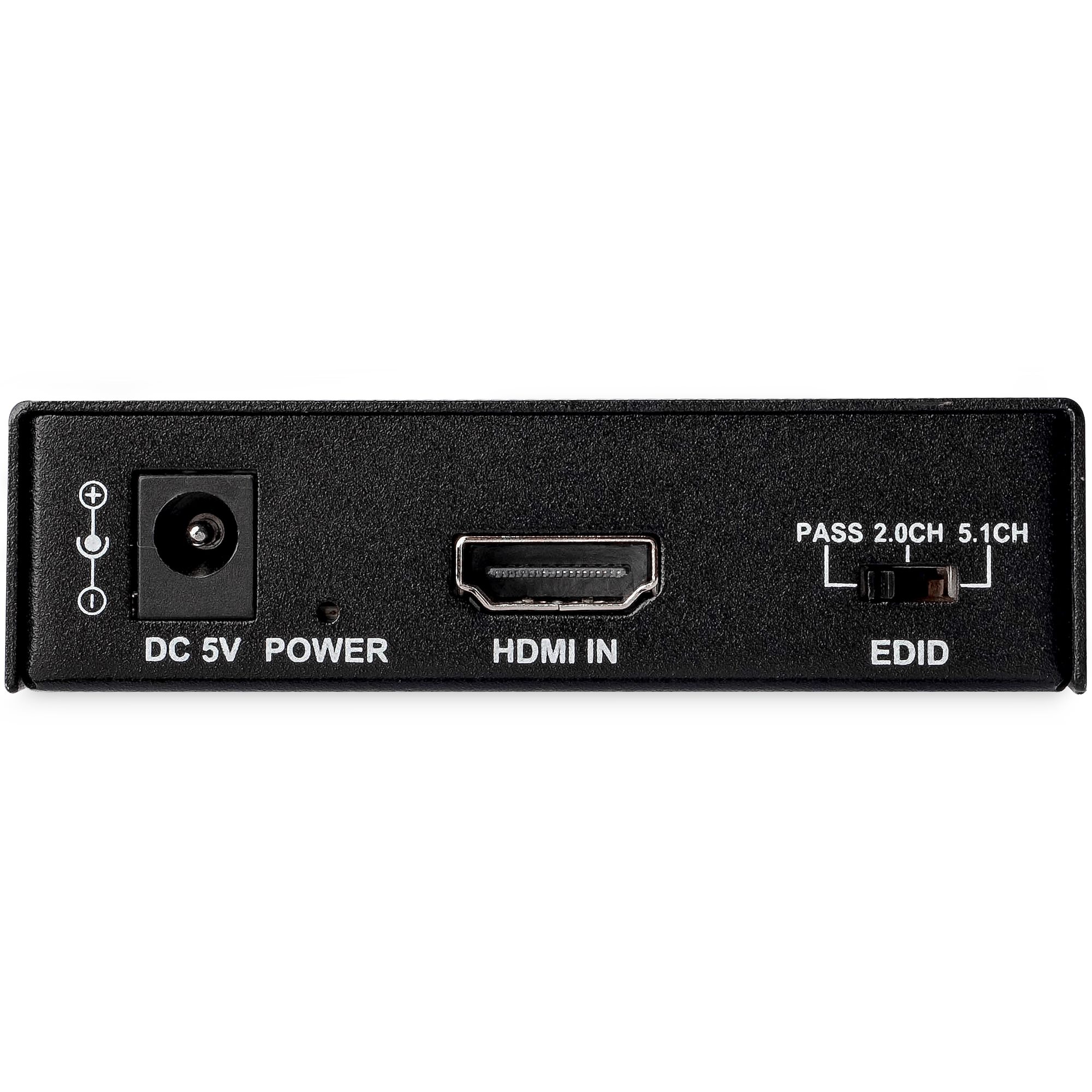 hd202a StarTech.com  4 port HDMI to HDMI, RCA, Toslink  Video Converter 90 mm Length 4096 x 2160 pixel Maximum Resolution