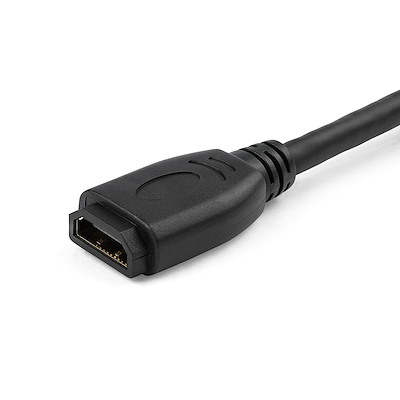 hd2mf6inl StarTech.com, 15 cm 4K @ 60Hz HDMI Cable, - Male HDMI to Female HDMI, HDMI 2.0, Black