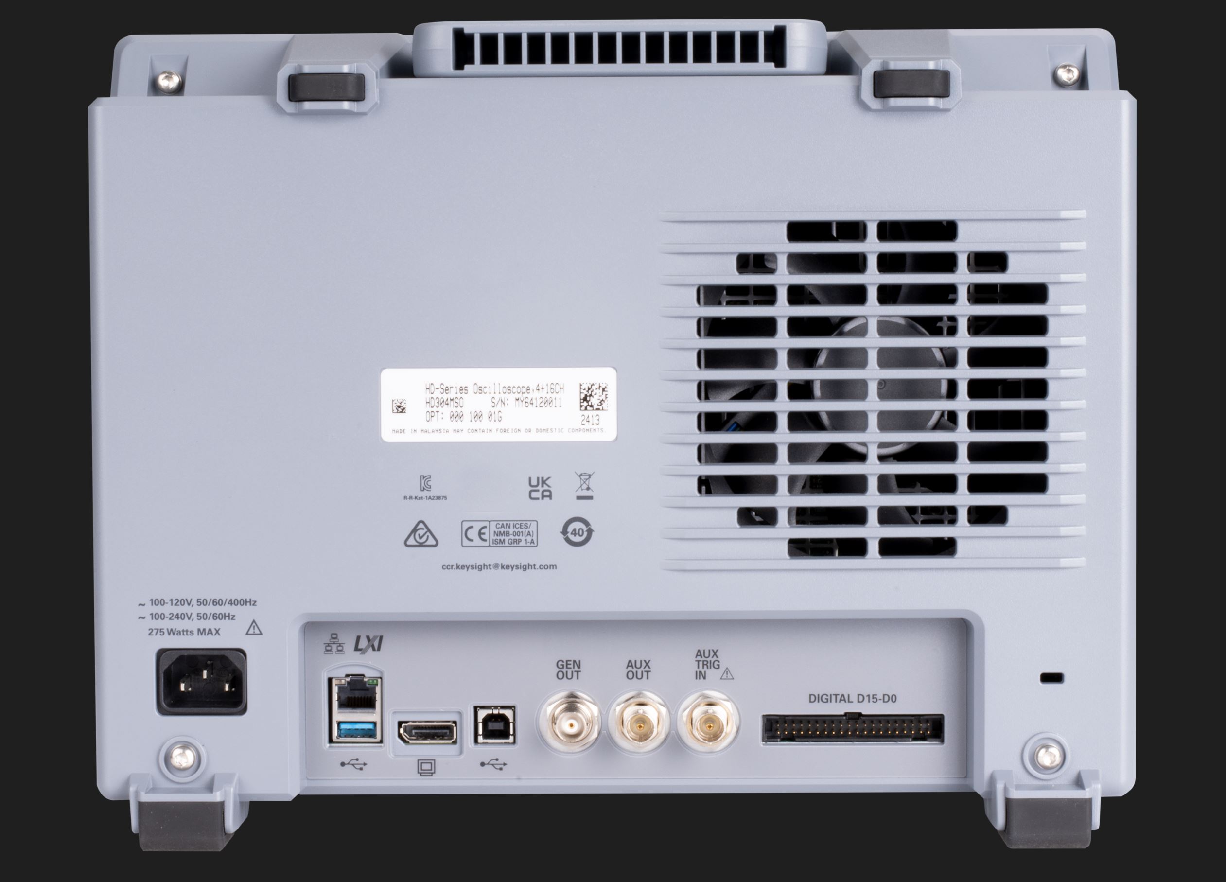 hd302mso200 Keysight Technologies HD3 Series, 200 MHz Bench Oscilloscope, 16 Channels