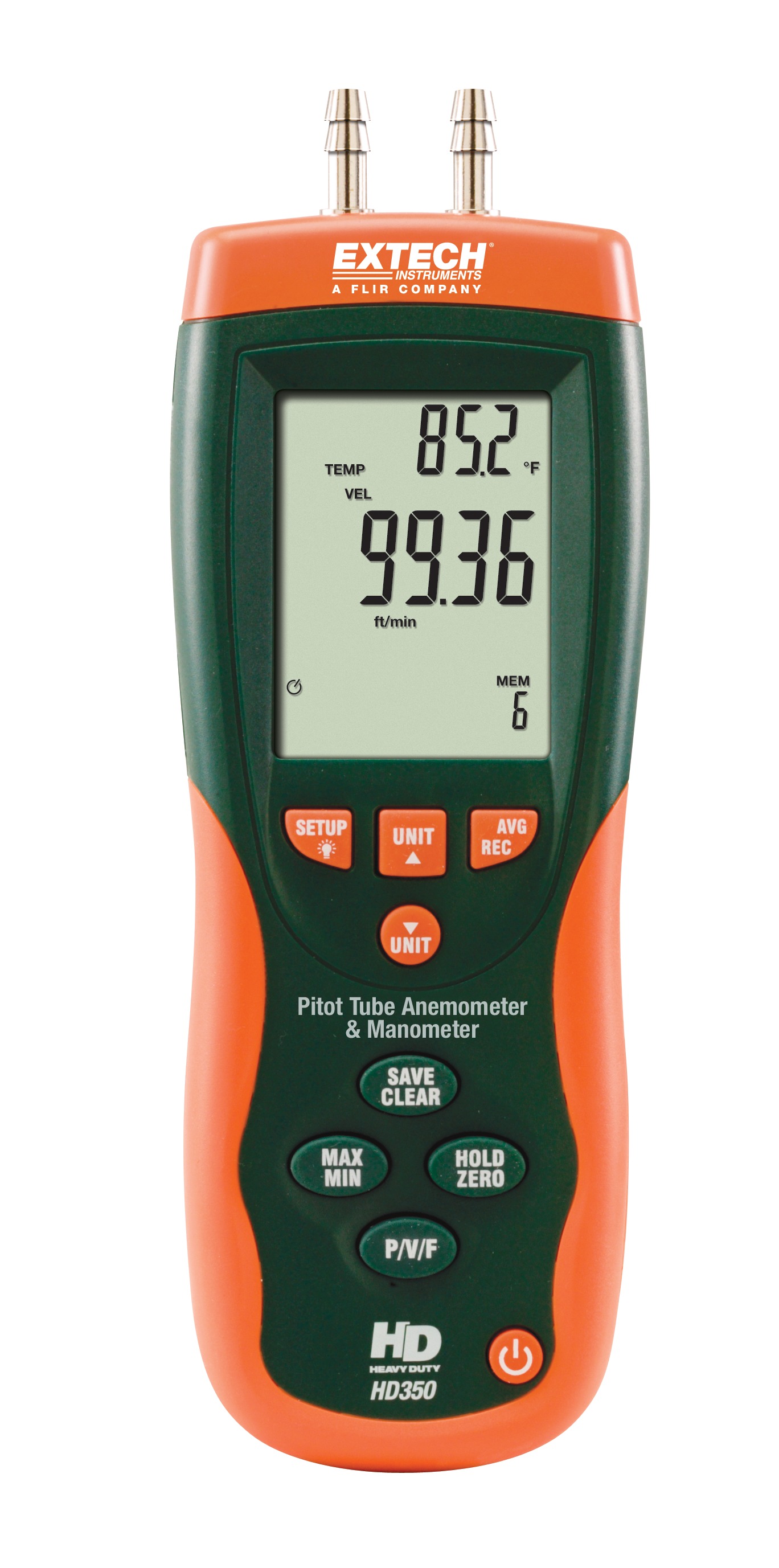 Extech HD350  Differential Manometer, Max Pressure Measurement 10 psi