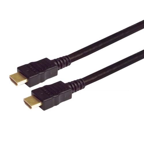 L-Com HDCAM series, 1 m HDMI Cable, - Male HDMI to Male HDMI, Black