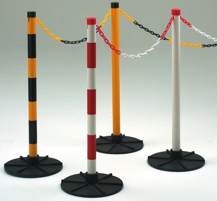 JSP Black, Yellow Safety Barrier, Chain Barrier