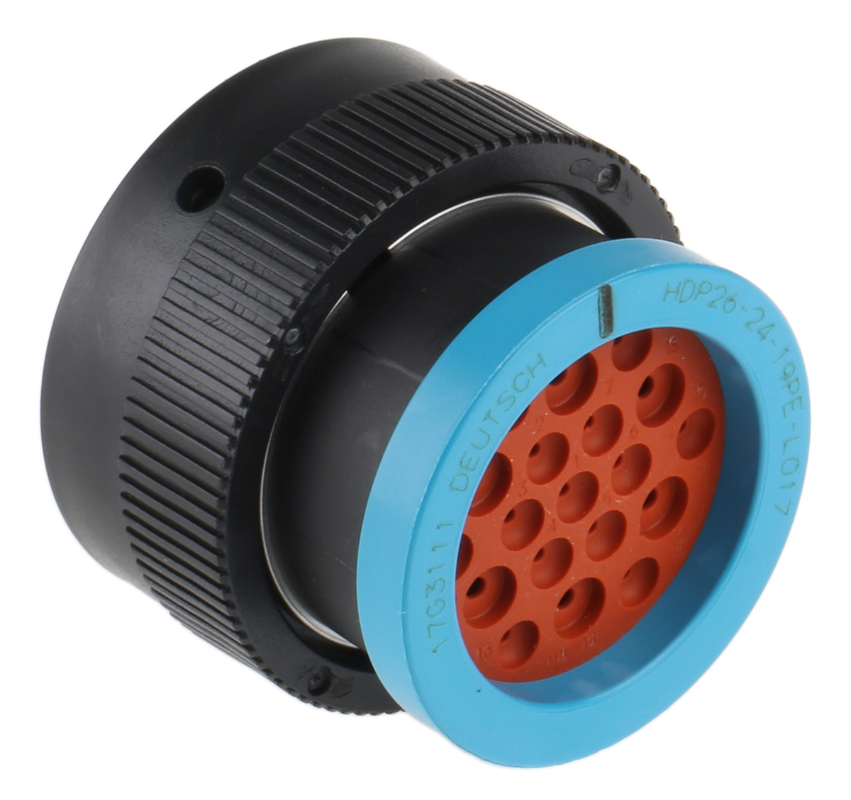 Deutsch Circular Connector, 19 Contacts, Cable, 2.39 mm Connector, Plug, Male, IP67, HD20 Series