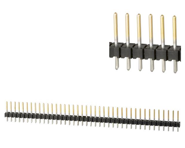 CHIPQUIK HDR100IMP40 Series Vertical PCB PCB Header, 40 Contact(s), 2.54 mm Pitch, 1 Row, Unshrouded