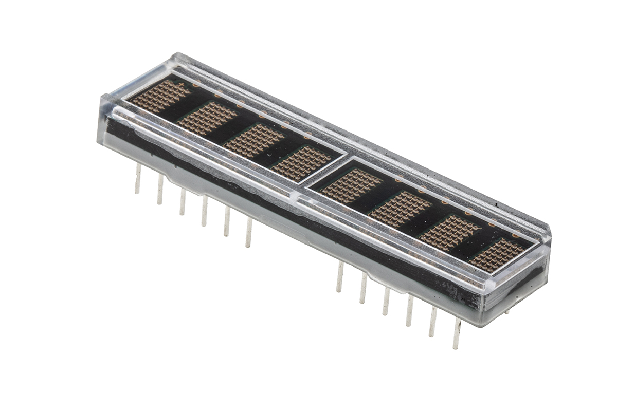 hdsp-2533 Broadcom 8 Dot Matrix LED Display Green, Orange, Yellow, Red 7.5mcd 4.6 mm