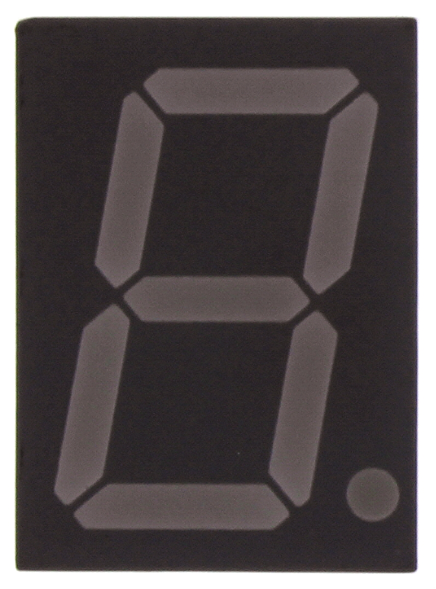 hdsp-3901 Broadcom 1 7 Segment LED Display Anode Red 7mcd Right Side 20.3 mm