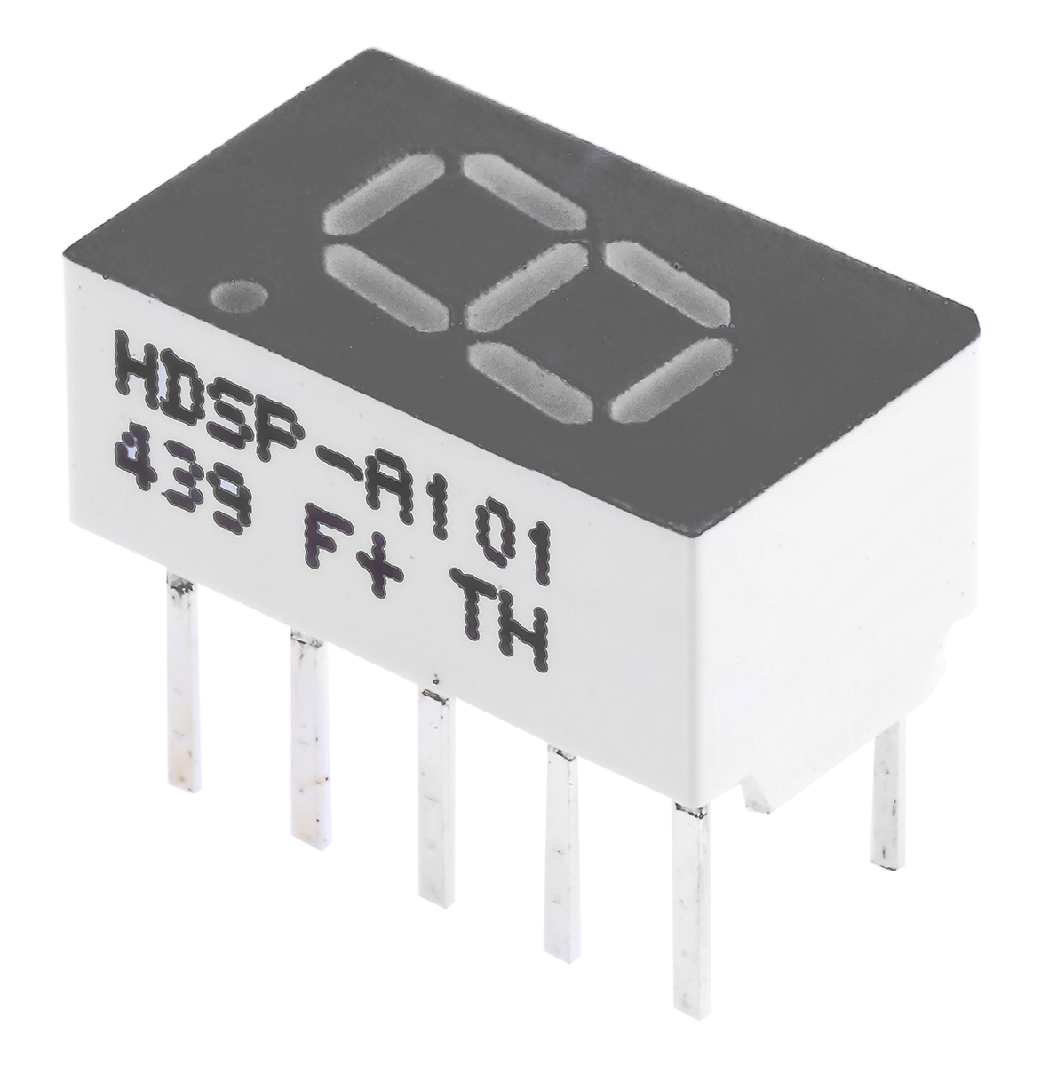 Broadcom 2 7 Segment LED Display Anode Red 3.6mcd Right Side 7.6 mm
