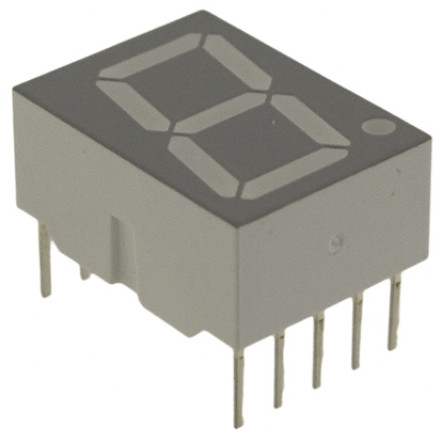 Broadcom 1 7 Segment LED Display Anode Red 4.2mcd Right Side 14.2 mm