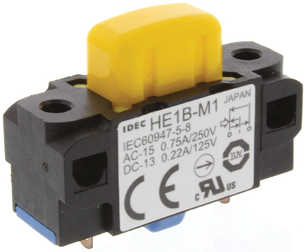 Idec HE1B Series Safety Enabling Switch, 3 Position, SPST, IP40