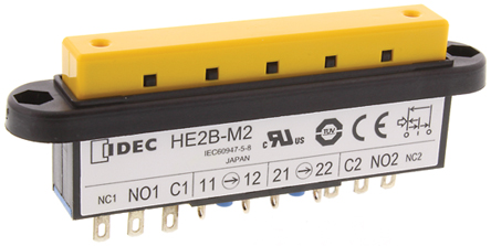 Idec HE2B Series Safety Enabling Switch, 3 Position, SPST, IP40