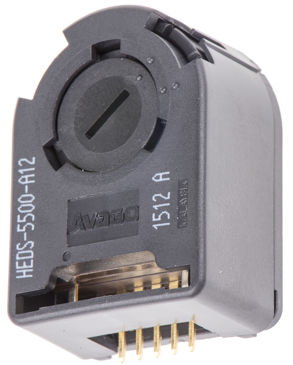 Broadcom 5V dc Optical Encoder with a 6 mm Hollow Shaft, Standard Mount, External