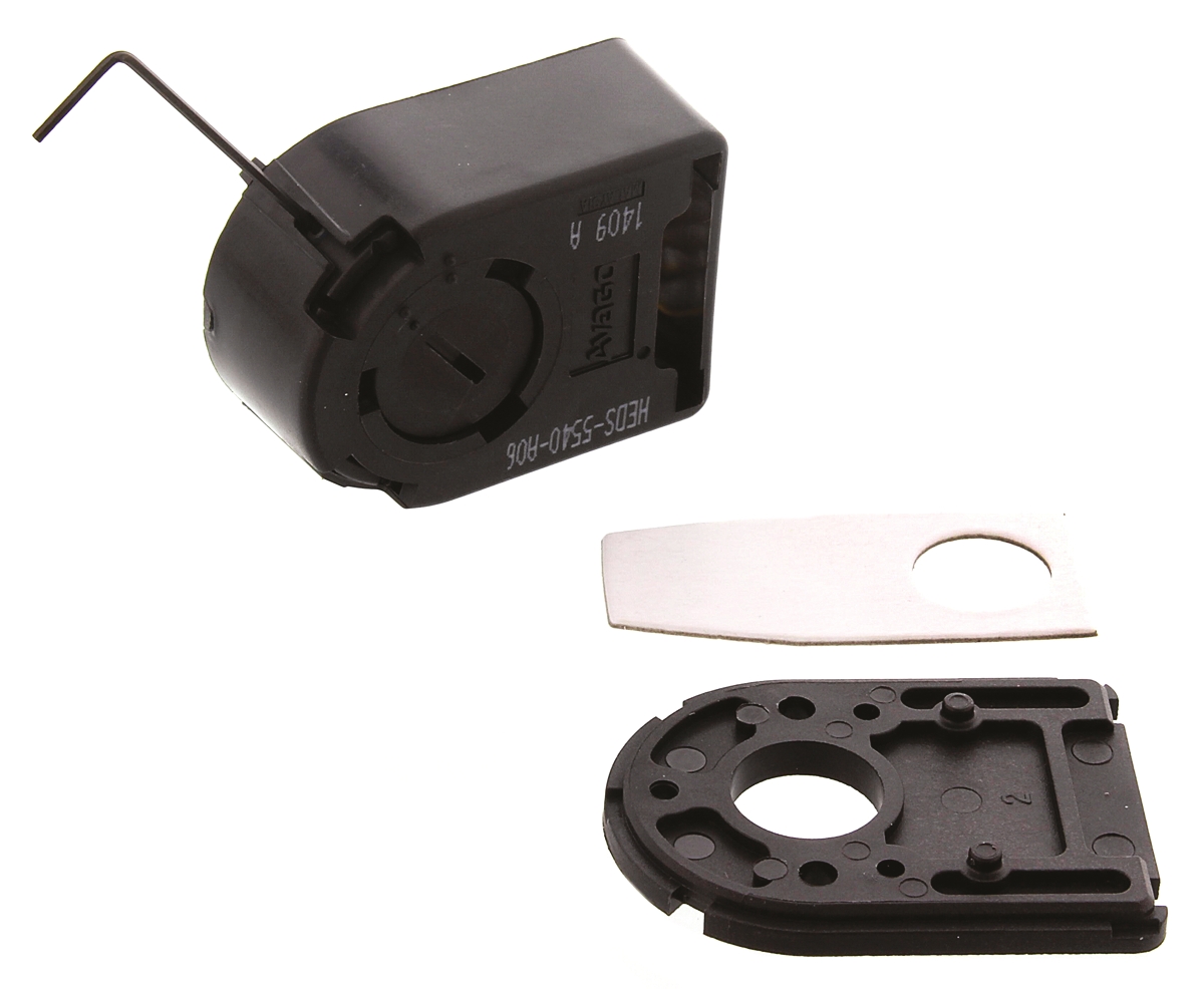 Broadcom 5V dc 500 ppr Pulse Optical Encoder with a 6.3 mm Hollow Shaft, Surface, Cable