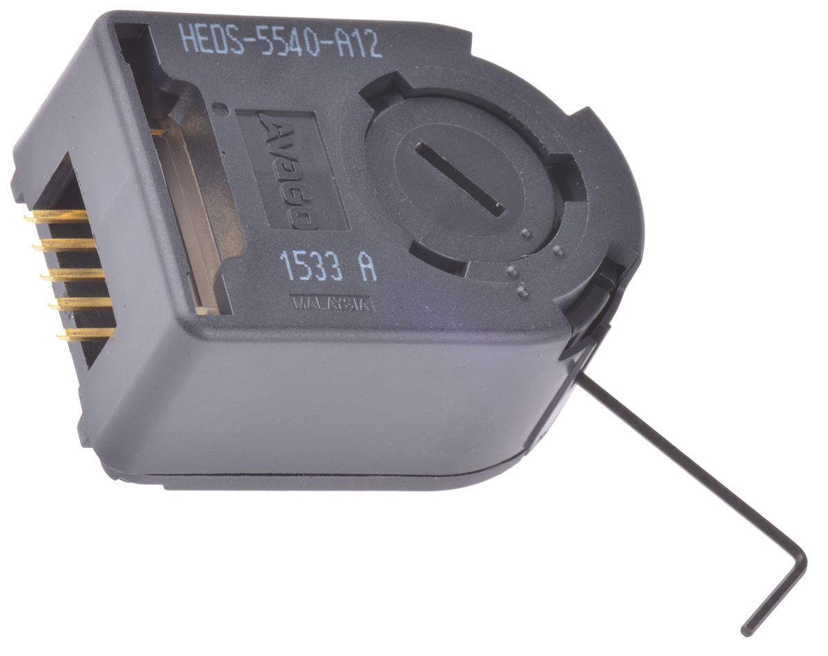 Broadcom 5V dc Optical Encoder with a 6 mm Hollow Shaft, Standard Mount, External