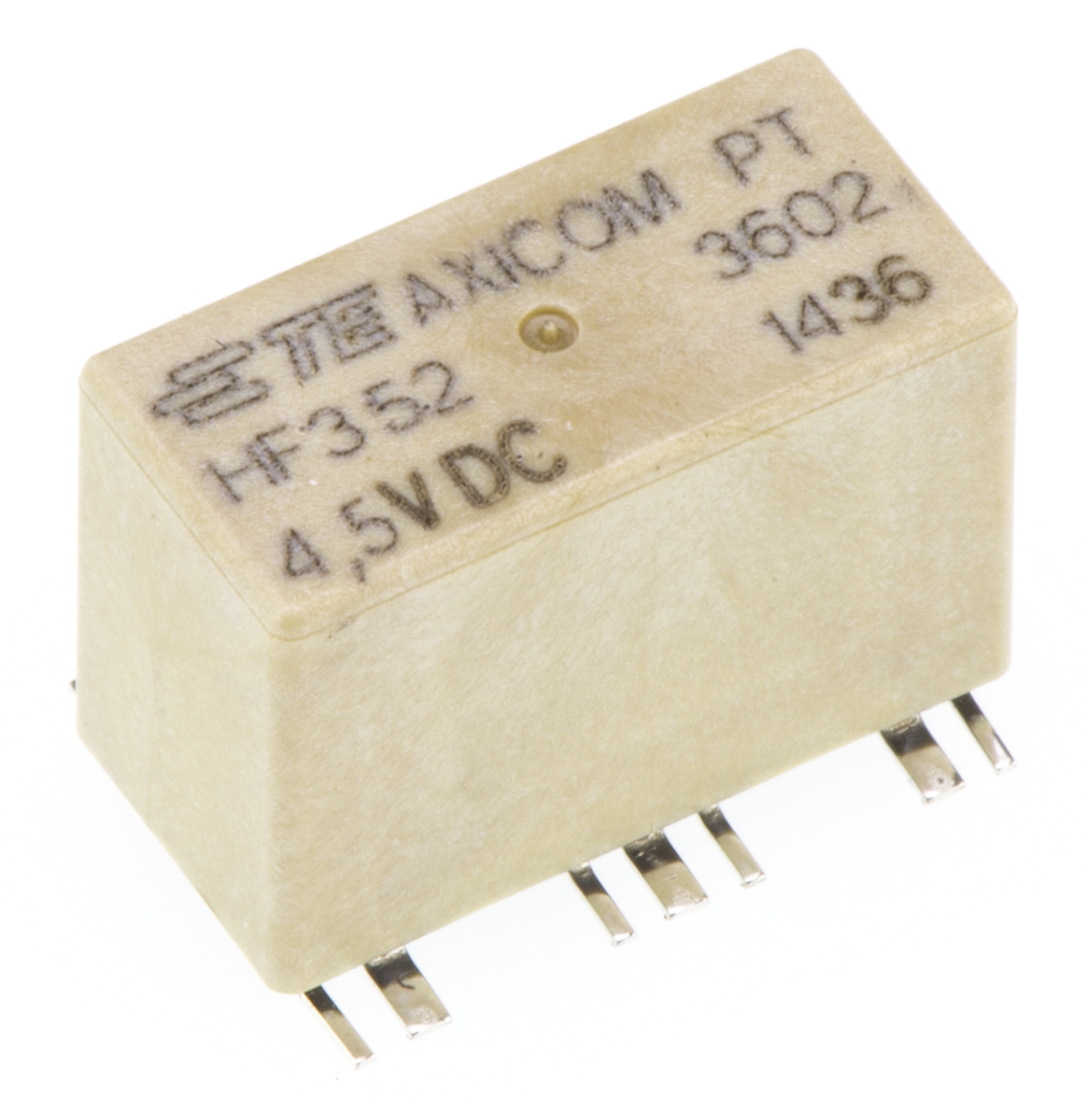 TE Connectivity PCB RF Relay, 4.5 V dc Coil, 3 GHz Max. Coil Freq., SPDT