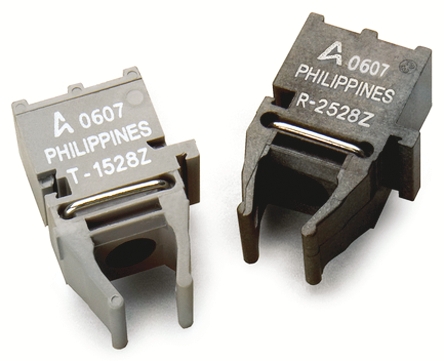 Broadcom 10 MBd Fibre Optic Transmitter, Square 662 nm Versatile Link Connector 7.62 mm 10.2mm, 18.9 mm