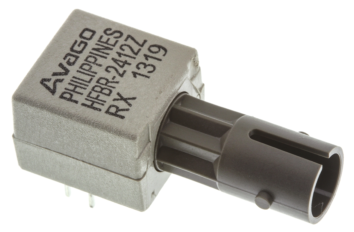Broadcom HFBR-2412Z 5 MBd 865 nm Fibre Optic Receiver, Round, ST Connector