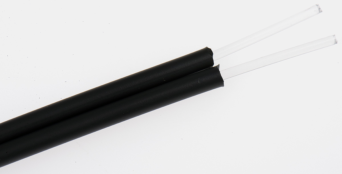 Broadcom Fibre Optic Cable, 1060 μm Polyethylene, Black, 500 m