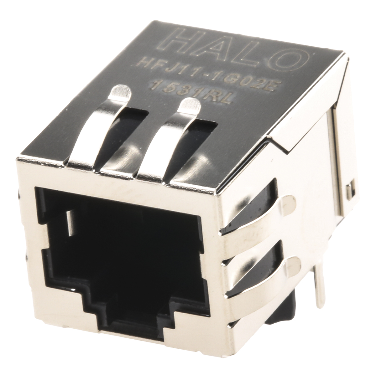 Halo Electronics HFJ11 Series RJ45 Connector Female, Through Hole UTP Shield Straight 1 Port 8 Way