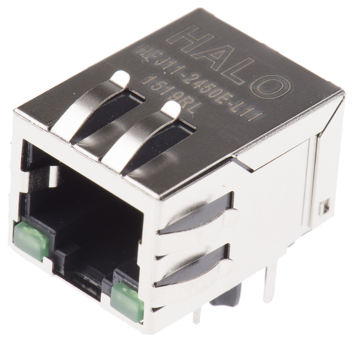 Halo Electronics HFJ11 Series RJ45 Connector Female, Through Hole Right Angle 1 Port