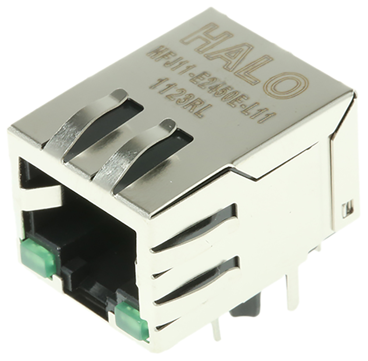 Halo Electronics HFJ11 Series RJ45 Connector Female, Through Hole Right Angle 1 Port 8 Way