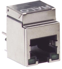 Halo Electronics FastJack Series RJ45 Connector UTP Shield Straight 1 Port