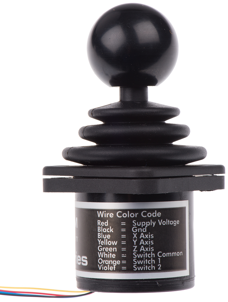hfx-10s12-034 CH Products 2-Axis Hall Effect Joystick Lever Hall Effect, IP68, IP65, 5 V dc, 10mA
