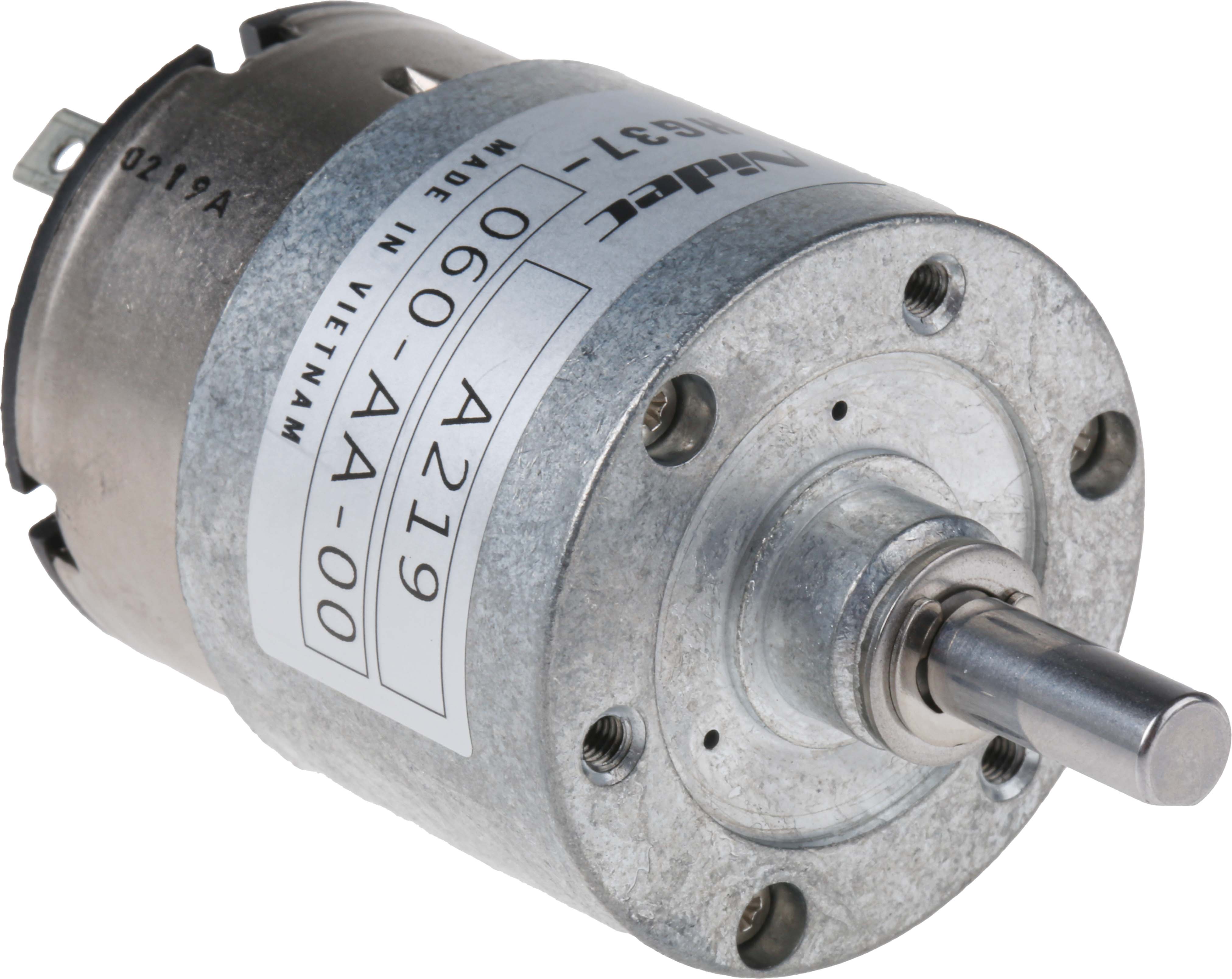 Nidec Components Geared DC Geared Motor, 12V dc, 20 Ncm, 70rpm, 6 mm Shaft Diameter