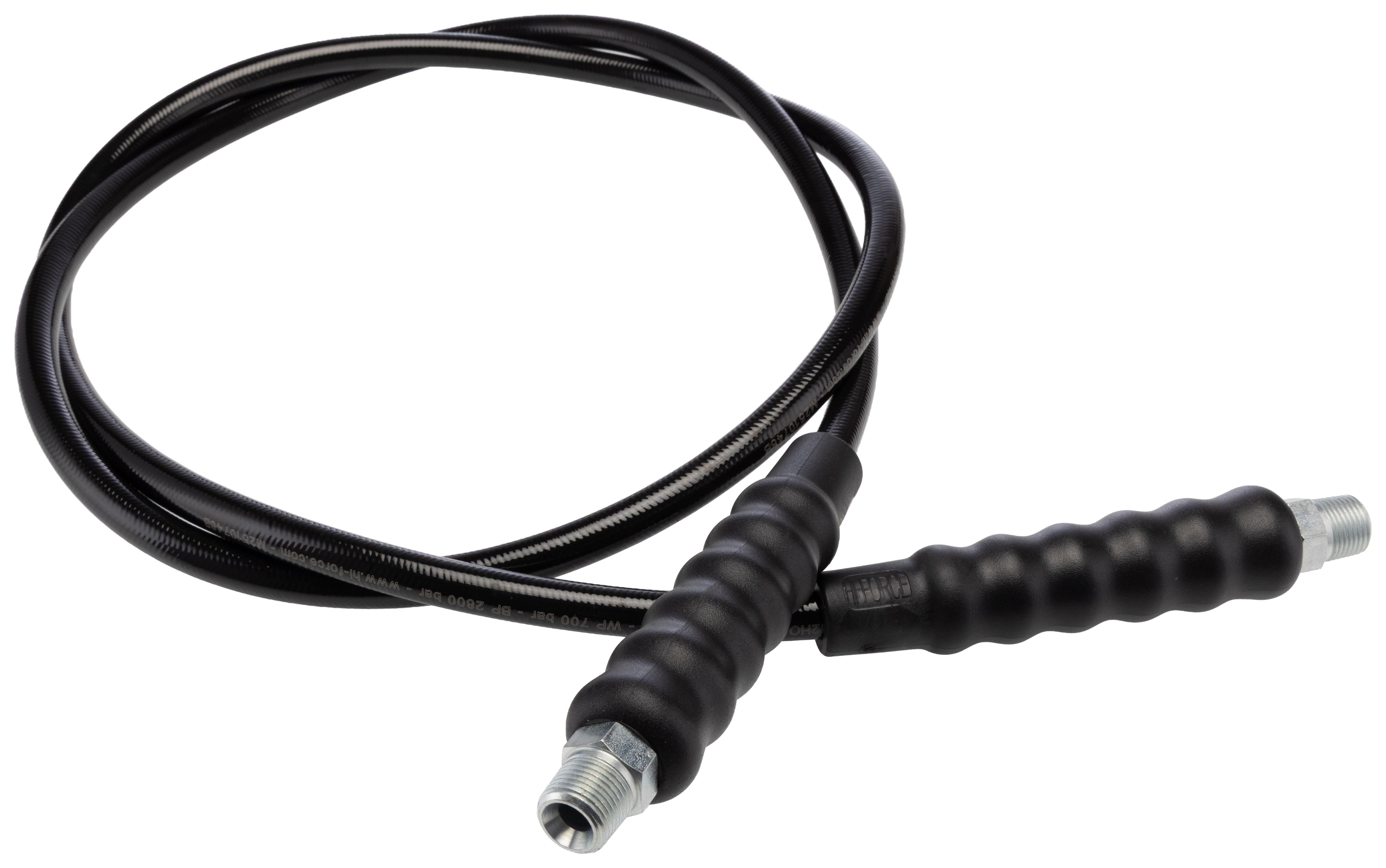 Hi-Force 2000mm Hydraulic Hose Assembly, 700 bar Max Pressure