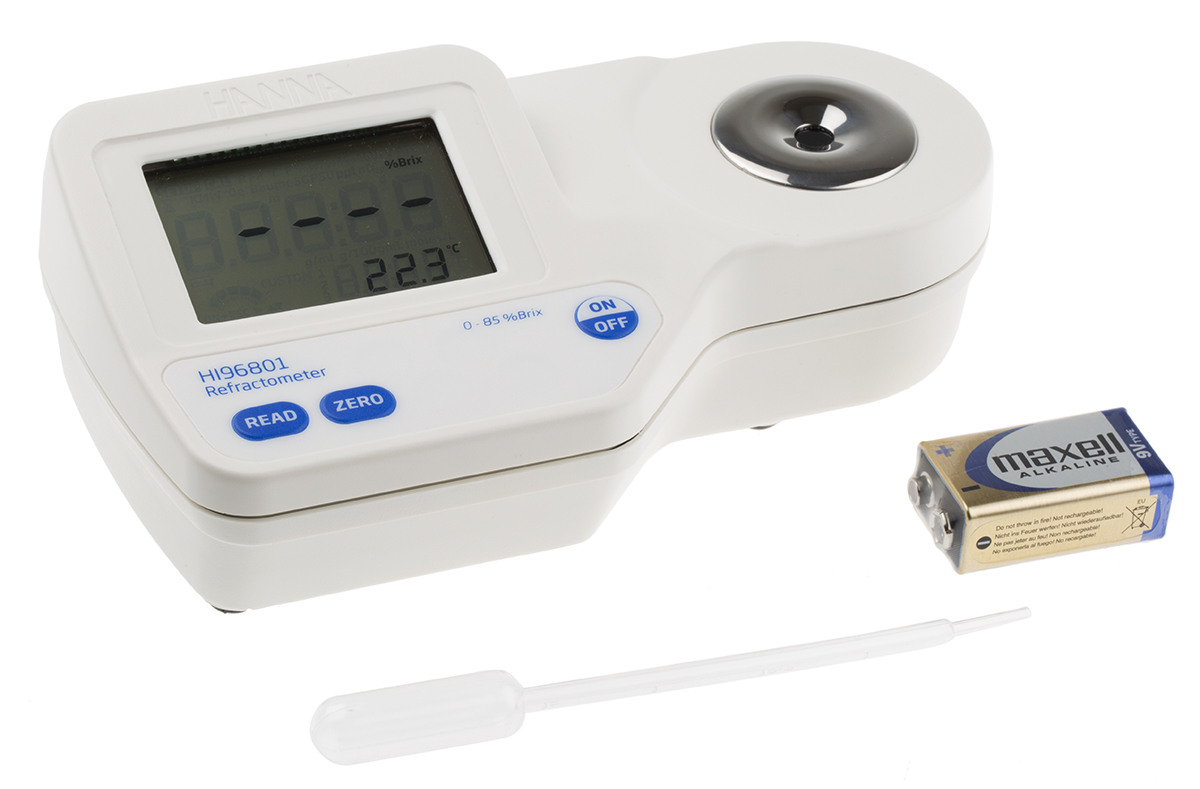 hi-96801 Hanna Instruments, Sucrose Refractometer, Digital/Optical