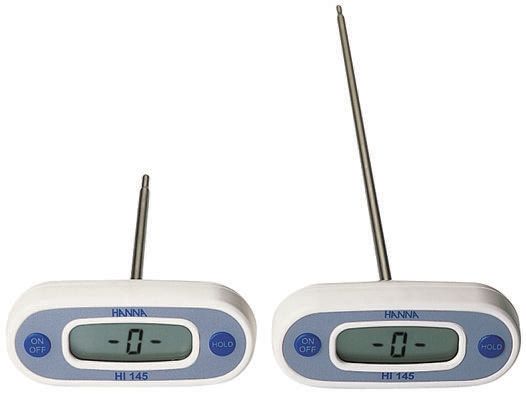 Hanna Instruments HI 145 Probe Digital Thermometer, K Probe, 1 Input(s), 220 °C Max, ±0.3°C Accuracy