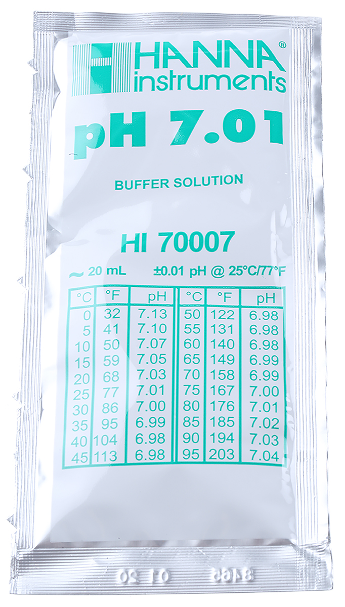 Hanna Instruments HI70007C pH Buffer Solution, 20 ml