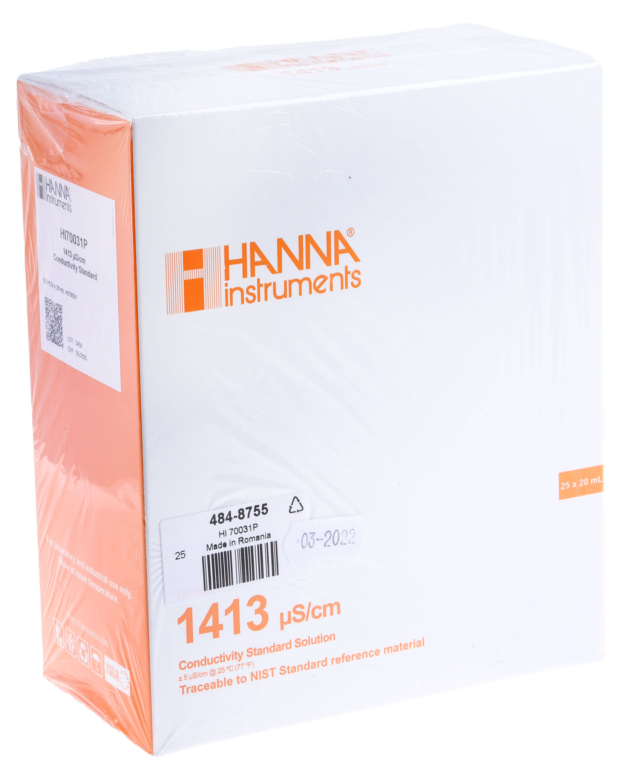 hi70031p Hanna Instruments HI70031P Buffer Solution, 20 ml 1413 μS/cm