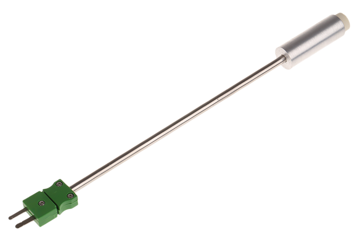 hi766pb Hanna Instruments K Surface Temperature Probe, 200 mm Length, 16 mm Diameter, 650 °C Max, RSCAL