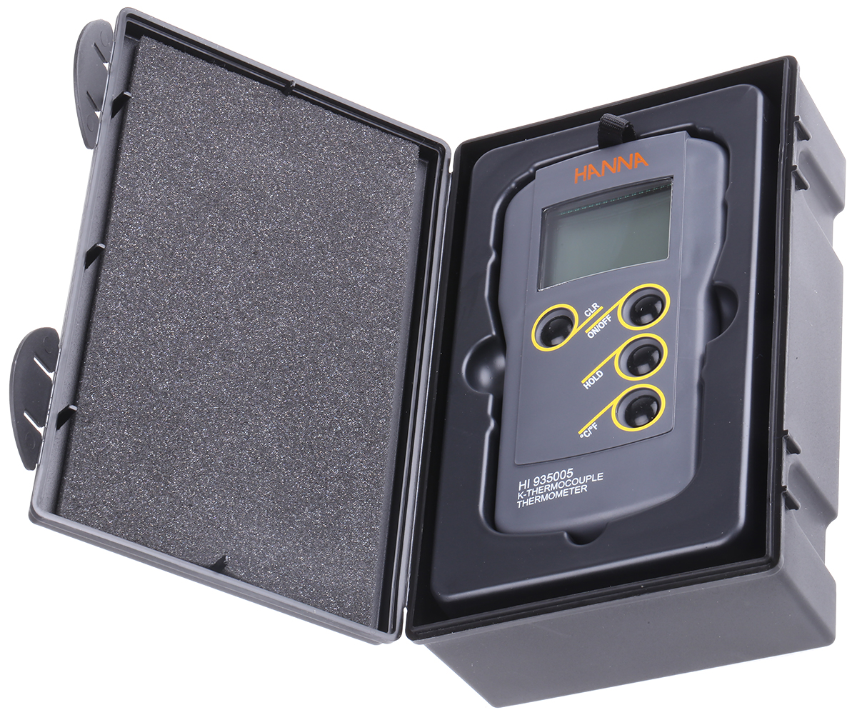 ELC HI 935005 Wired Digital Thermometer, K Probe, 1 Input(s), 1350 °C Max, ±0.2°C Accuracy