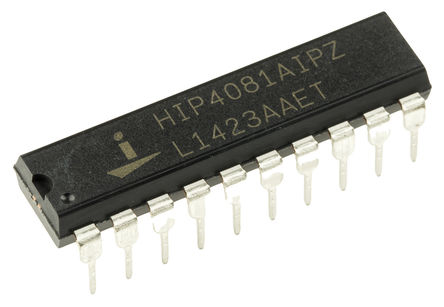 Renesas Electronics HIP4080AIPZ MOSFET Gate Driver 4, 2.5 A 20-Pin 15 V, PDIP