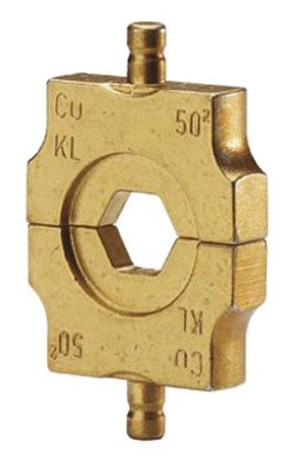 Klauke, L Crimp Die Set, Coaxial Type Crimp Die Black