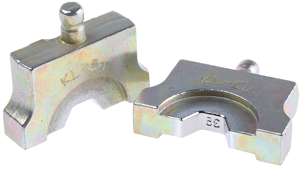 Klauke, L Crimp Die Set, Coaxial Type Crimp Die Black